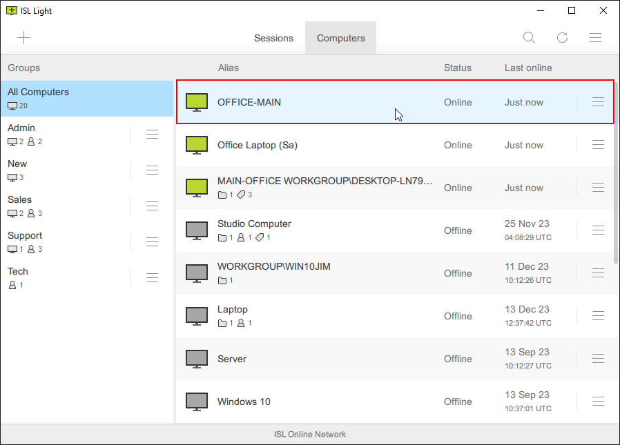 Koble til med et passord trinn 1