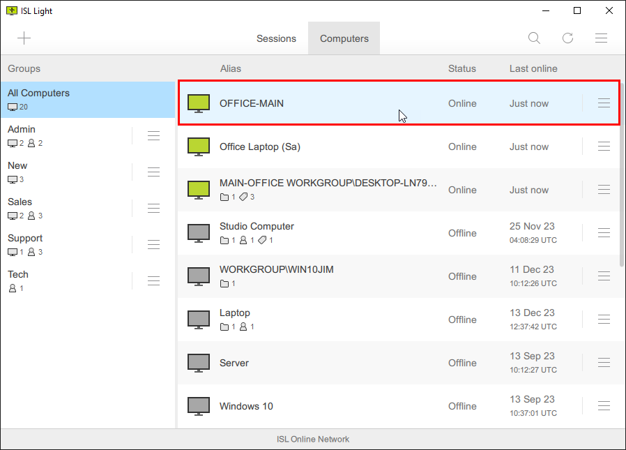Configuración de Acceso Desatendido