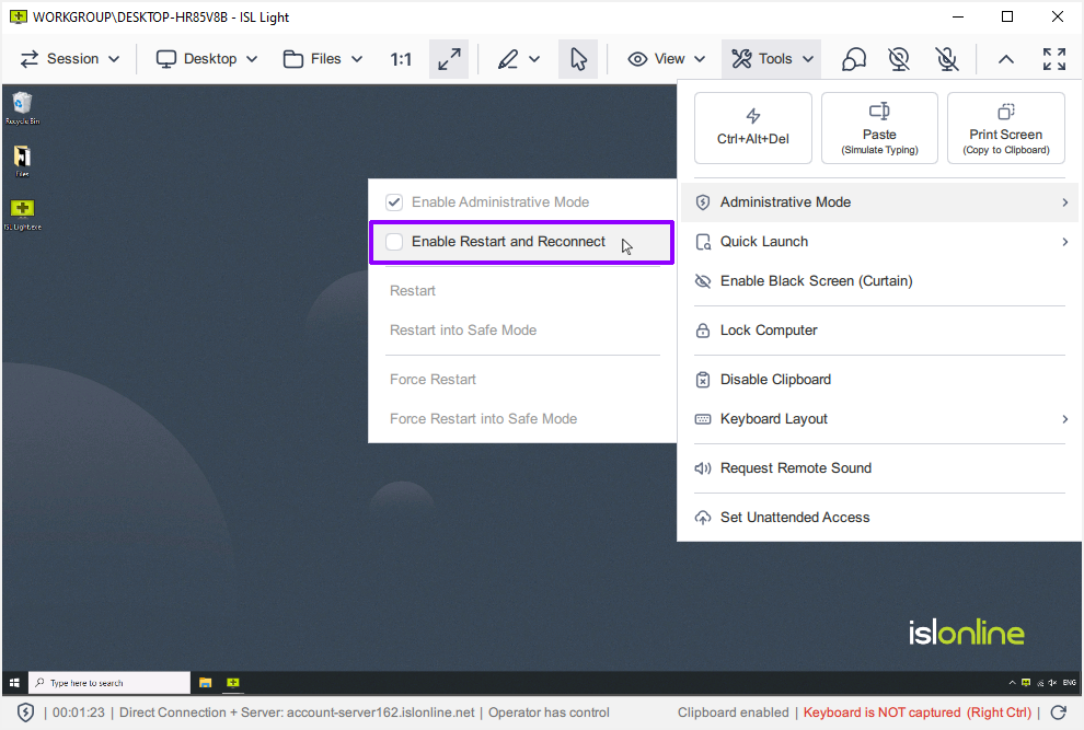 Enable Restart and Resume