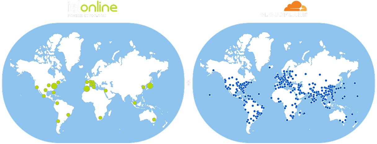 Cartes du réseau mondial