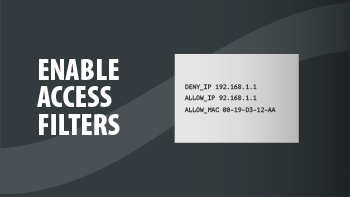 Enable Access Filters