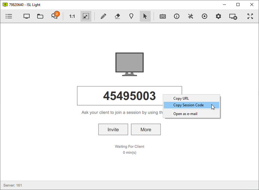 Maak verbinding met een code