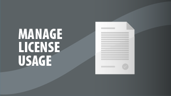 Manage License Usage