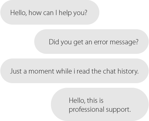 Live Chat snakkebobler