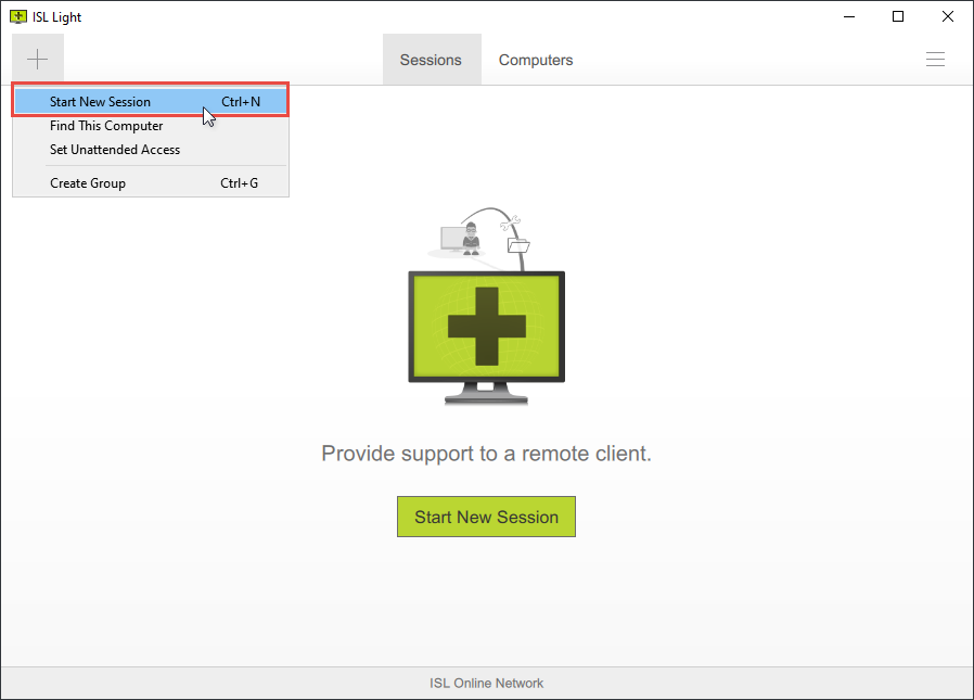 Remote Support Session