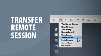 Draag een remote sessie over