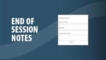Einde sessie notities