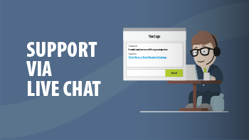 Support via le chat en direct