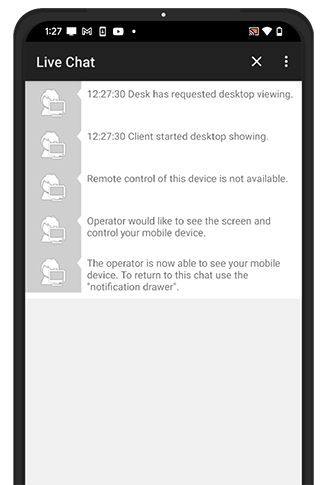 Sharing screen